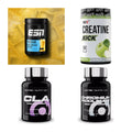 Wettkampfvorbereitung: ESN ISOCLEAR + MST Creatine + 2 weitere – alle enthaltenen Artikel