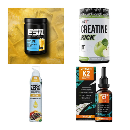 Wettkampfvorbereitung: ESN ISOCLEAR + MST Creatine + 2 weitere – alle enthaltenen Artikel