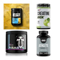 Wettkampfvorbereitung: ESN ISOCLEAR + MST Creatine + 2 weitere – alle enthaltenen Artikel