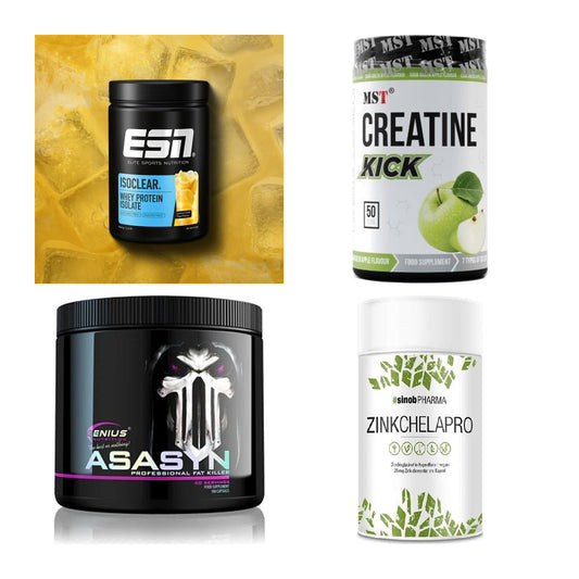 Wettkampfvorbereitung: ESN ISOCLEAR + MST Creatine + 2 weitere – alle enthaltenen Artikel