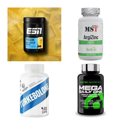 Wettkampfvorbereitung: ESN ISOCLEAR + MST ArgiZinc + 2 weitere – alle enthaltenen Artikel