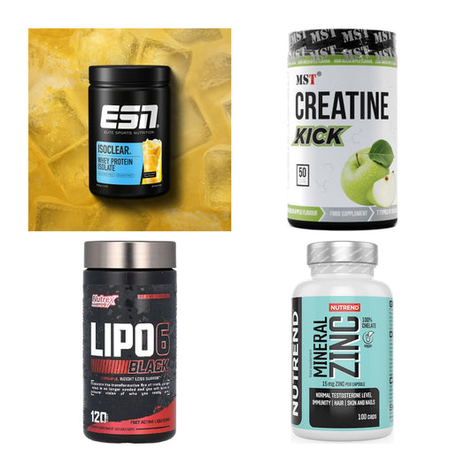 Wettkampfvorbereitung: ESN ISOCLEAR + MST Creatine + 2 weitere – alle enthaltenen Artikel