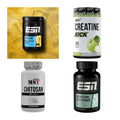 Wettkampfvorbereitung: ESN ISOCLEAR + MST Creatine + 2 weitere – alle enthaltenen Artikel