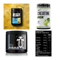 Wettkampfvorbereitung: ESN ISOCLEAR + MST Creatine + 2 weitere – alle enthaltenen Artikel