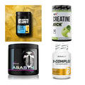Wettkampfvorbereitung: ESN ISOCLEAR + MST Creatine + 2 weitere – alle enthaltenen Artikel