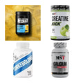 Wettkampfvorbereitung: ESN ISOCLEAR + MST Creatine + 2 weitere – alle enthaltenen Artikel