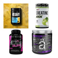 Wettkampfvorbereitung: ESN ISOCLEAR + MST Creatine + 2 weitere – alle enthaltenen Artikel