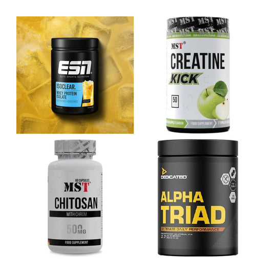 Wettkampfvorbereitung: ESN ISOCLEAR + MST Creatine + 2 weitere – alle enthaltenen Artikel