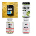 Wettkampfvorbereitung: ESN ISOCLEAR + MST Creatine + 2 weitere – alle enthaltenen Artikel