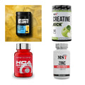 Wettkampfvorbereitung: ESN ISOCLEAR + MST Creatine + 2 weitere – alle enthaltenen Artikel