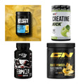 Wettkampfvorbereitung: ESN ISOCLEAR + MST Creatine + 2 weitere – alle enthaltenen Artikel