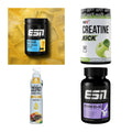 Wettkampfvorbereitung: ESN ISOCLEAR + MST Creatine + 2 weitere – alle enthaltenen Artikel