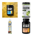 Wettkampfvorbereitung: ESN ISOCLEAR + MST Creatine + 2 weitere – alle enthaltenen Artikel
