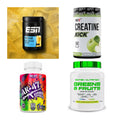 Wettkampfvorbereitung: ESN ISOCLEAR + MST Creatine + 2 weitere – alle enthaltenen Artikel