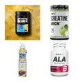 Wettkampfvorbereitung: ESN ISOCLEAR + MST Creatine + 2 weitere – alle enthaltenen Artikel