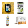 Wettkampfvorbereitung: ESN ISOCLEAR + MST Creatine + 2 weitere – alle enthaltenen Artikel
