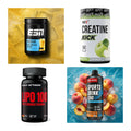 Wettkampfvorbereitung: ESN ISOCLEAR + MST Creatine + 2 weitere – alle enthaltenen Artikel