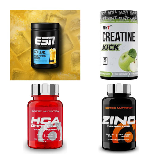 Wettkampfvorbereitung: ESN ISOCLEAR + MST Creatine + 2 weitere – alle enthaltenen Artikel