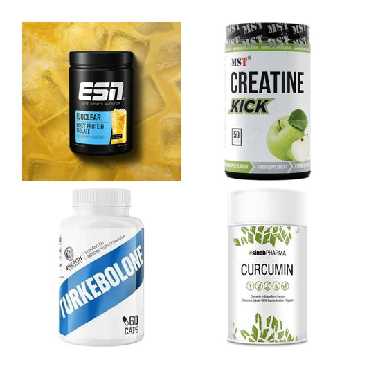 Wettkampfvorbereitung: ESN ISOCLEAR + MST Creatine + 2 weitere – alle enthaltenen Artikel