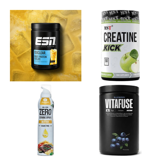 Wettkampfvorbereitung: ESN ISOCLEAR + MST Creatine + 2 weitere – alle enthaltenen Artikel
