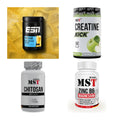 Wettkampfvorbereitung: ESN ISOCLEAR + MST Creatine + 2 weitere – alle enthaltenen Artikel