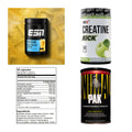 Wettkampfvorbereitung: ESN ISOCLEAR + MST Creatine + 2 weitere – alle enthaltenen Artikel