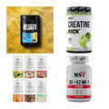 Wettkampfvorbereitung: ESN ISOCLEAR + MST Creatine + 2 weitere – alle enthaltenen Artikel