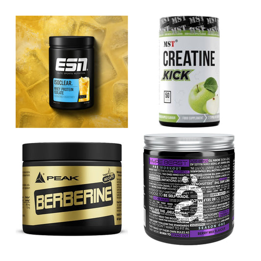 Wettkampfvorbereitung: ESN ISOCLEAR + MST Creatine + 2 weitere – alle enthaltenen Artikel