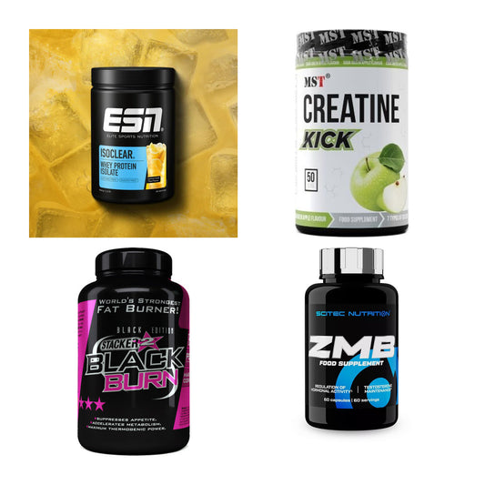 Wettkampfvorbereitung: ESN ISOCLEAR + MST Creatine + 2 weitere – alle enthaltenen Artikel