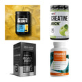 Wettkampfvorbereitung: ESN ISOCLEAR + MST Creatine + 2 weitere – alle enthaltenen Artikel
