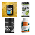 Wettkampfvorbereitung: ESN ISOCLEAR + MST Creatine + 2 weitere – alle enthaltenen Artikel