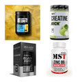 Wettkampfvorbereitung: ESN ISOCLEAR + MST Creatine + 2 weitere – alle enthaltenen Artikel