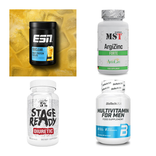 Wettkampfvorbereitung: ESN ISOCLEAR + MST ArgiZinc + 2 weitere – alle enthaltenen Artikel