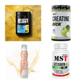 Wettkampfvorbereitung: ESN ISOCLEAR + MST Creatine + 2 weitere – alle enthaltenen Artikel