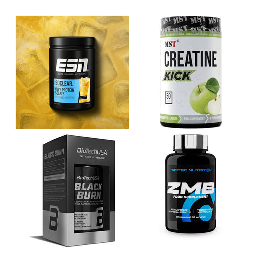 Wettkampfvorbereitung: ESN ISOCLEAR + MST Creatine + 2 weitere – alle enthaltenen Artikel