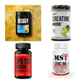 Wettkampfvorbereitung: ESN ISOCLEAR + MST Creatine + 2 weitere – alle enthaltenen Artikel