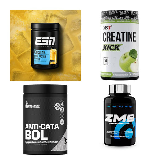 Wettkampfvorbereitung: ESN ISOCLEAR + MST Creatine + 2 weitere – alle enthaltenen Artikel