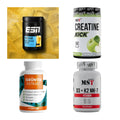 Wettkampfvorbereitung: ESN ISOCLEAR + MST Creatine + 2 weitere – alle enthaltenen Artikel