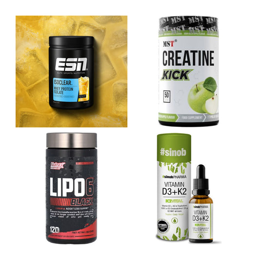 Wettkampfvorbereitung: ESN ISOCLEAR + MST Creatine + 2 weitere – alle enthaltenen Artikel