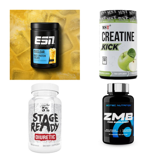 Wettkampfvorbereitung: ESN ISOCLEAR + MST Creatine + 2 weitere – alle enthaltenen Artikel