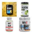 Wettkampfvorbereitung: ESN ISOCLEAR + MST Creatine + 2 weitere – alle enthaltenen Artikel