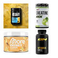 Wettkampfvorbereitung: ESN ISOCLEAR + MST Creatine + 2 weitere – alle enthaltenen Artikel