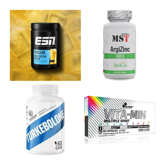 Wettkampfvorbereitung: ESN ISOCLEAR + MST ArgiZinc + 2 weitere – alle enthaltenen Artikel