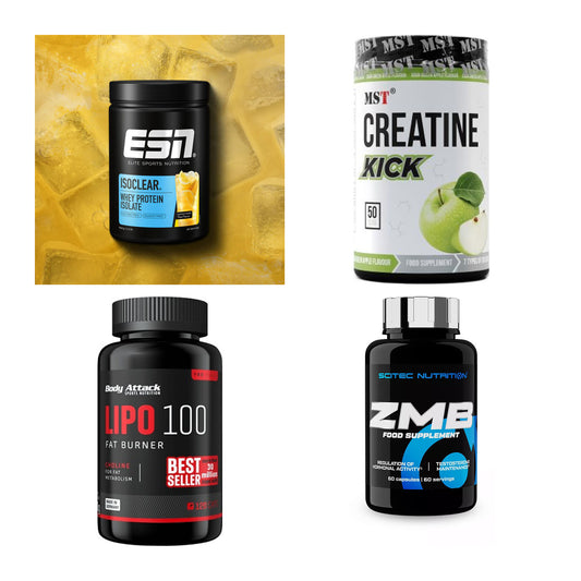 Wettkampfvorbereitung: ESN ISOCLEAR + MST Creatine + 2 weitere – alle enthaltenen Artikel