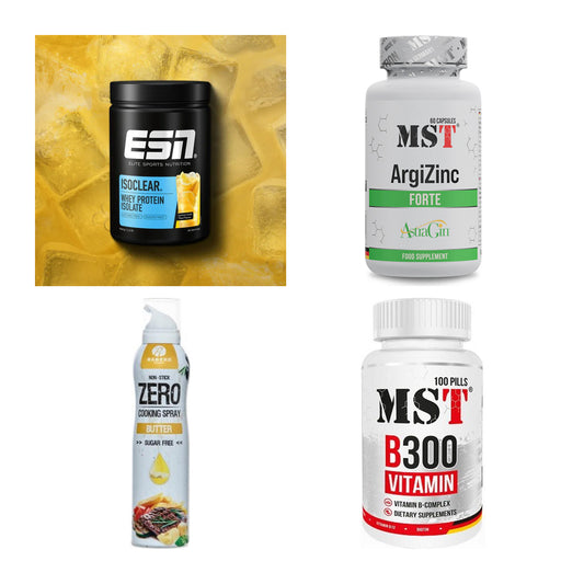 Wettkampfvorbereitung: ESN ISOCLEAR + MST ArgiZinc + 2 weitere – alle enthaltenen Artikel