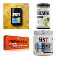 Wettkampfvorbereitung: ESN ISOCLEAR + MST Creatine + 2 weitere – alle enthaltenen Artikel