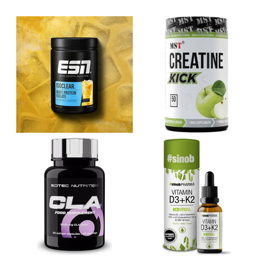 Wettkampfvorbereitung: ESN ISOCLEAR + MST Creatine + 2 weitere – alle enthaltenen Artikel