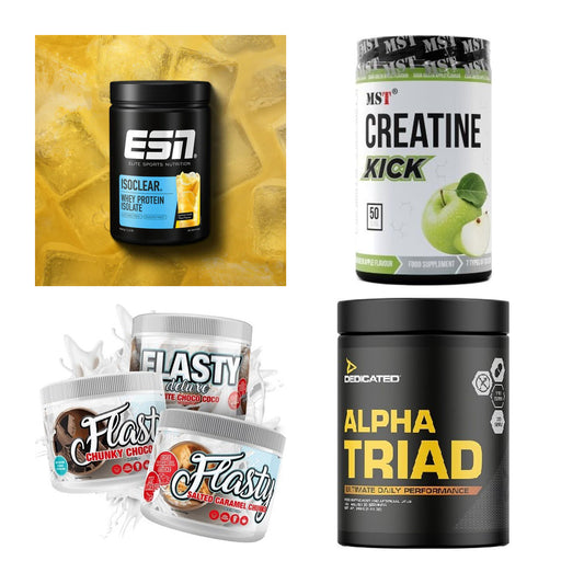 Wettkampfvorbereitung: ESN ISOCLEAR + MST Creatine + 2 weitere – alle enthaltenen Artikel