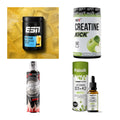 Wettkampfvorbereitung: ESN ISOCLEAR + MST Creatine + 2 weitere – alle enthaltenen Artikel