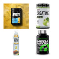 Wettkampfvorbereitung: ESN ISOCLEAR + MST Creatine + 2 weitere – alle enthaltenen Artikel